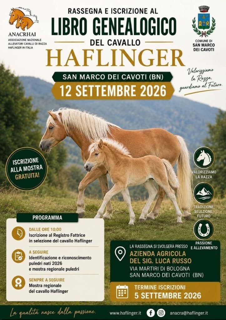 Haflinger Show poster – San Marco dei Cavoti