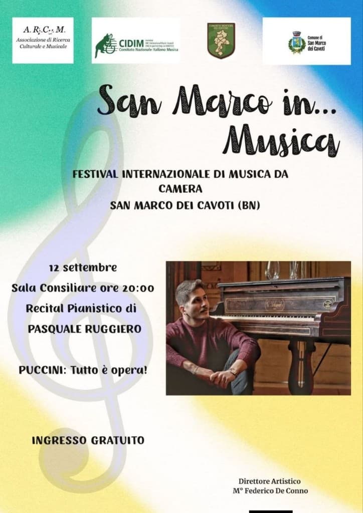 San Marco in Musica poster – Pasquale Ruggiero recital