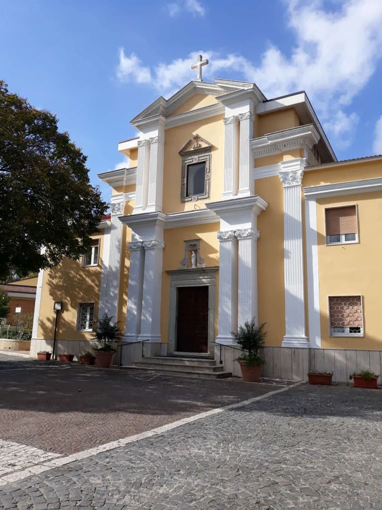 Facade of the Shrine of Mount Carmel in Montefalcone di Val Fortore
